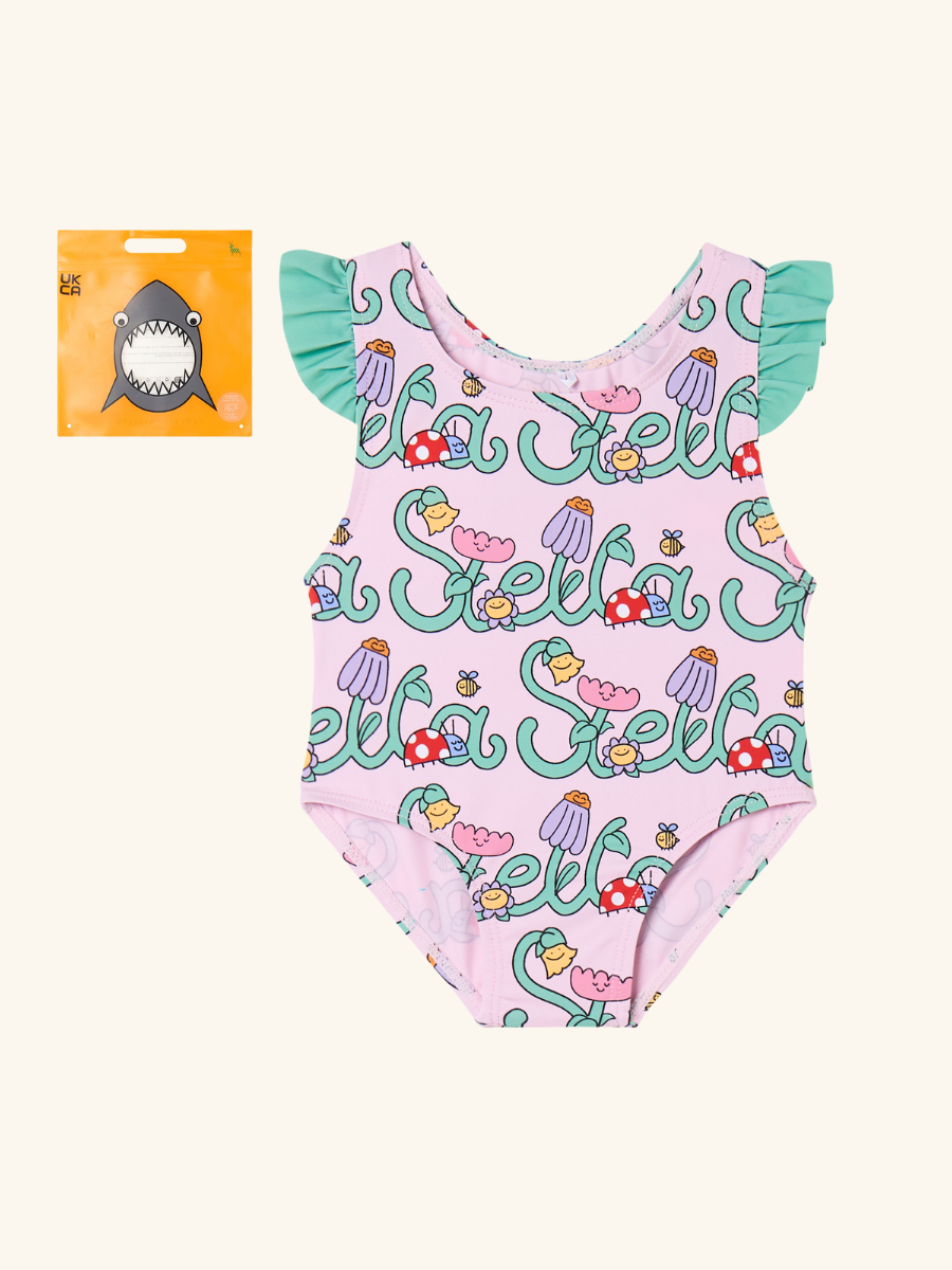 Stella Vines Flutter Sleeve Swimsuit