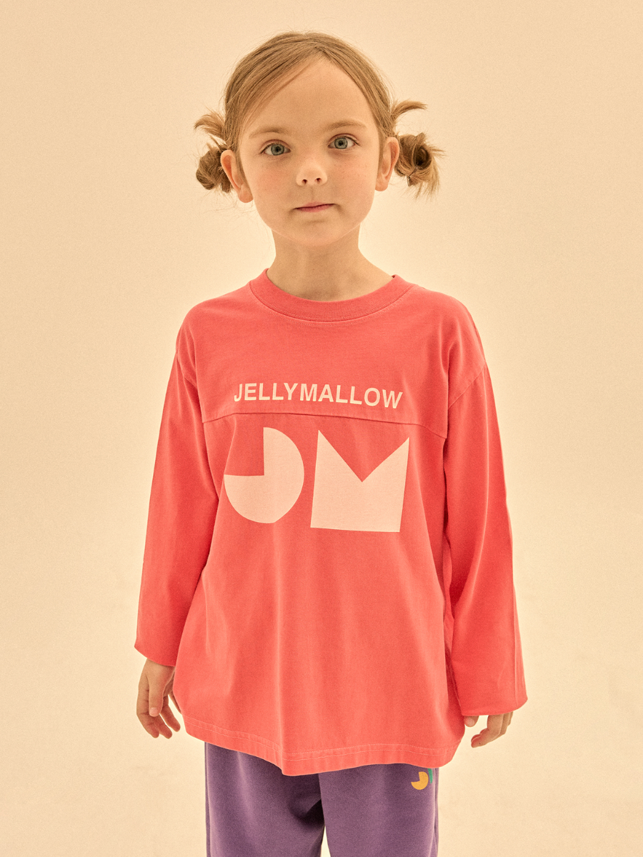 Symbol Pigment Long Sleeve T-Shirt Orange