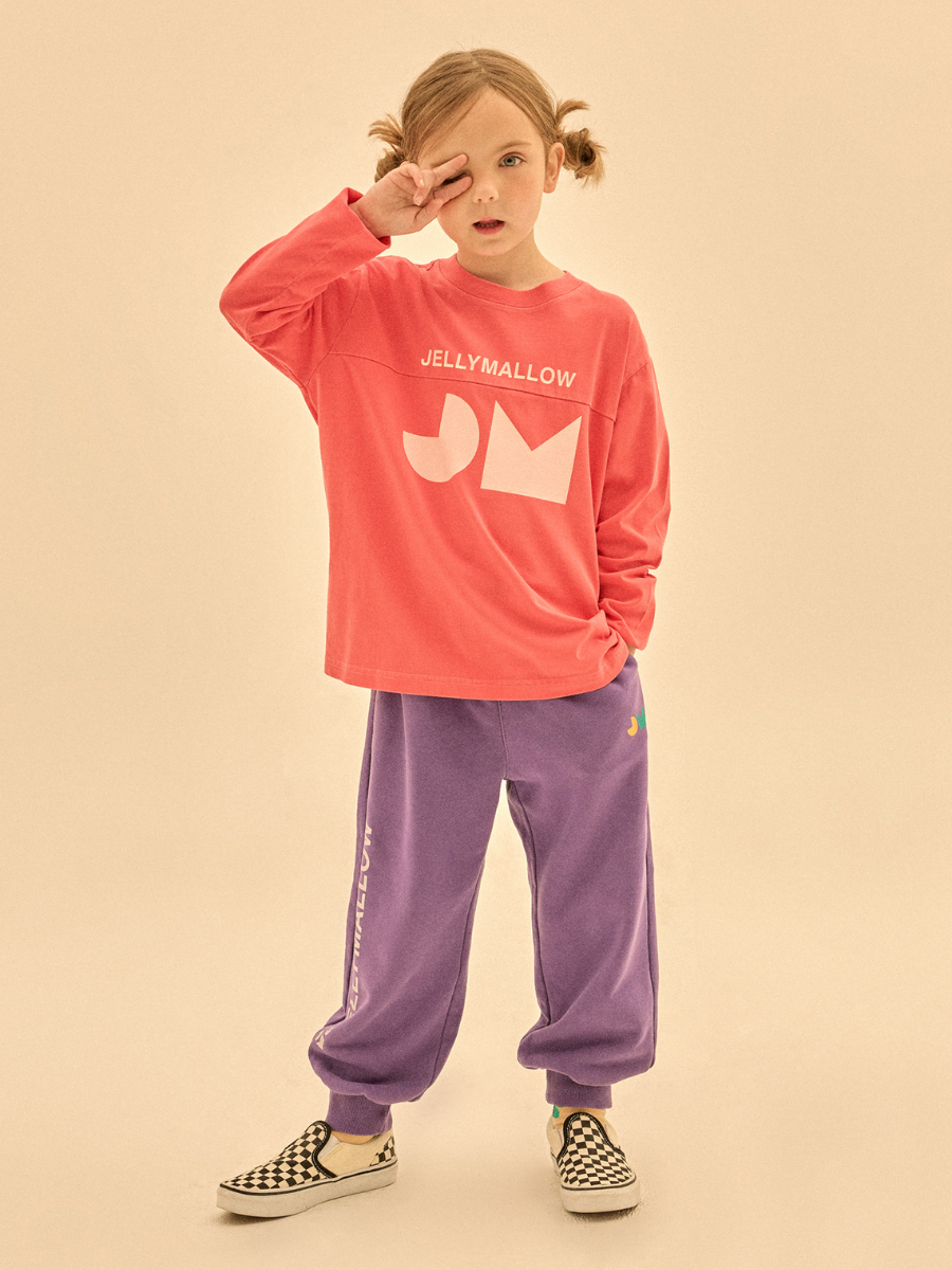 Symbol Pigment Long Sleeve T-Shirt Orange