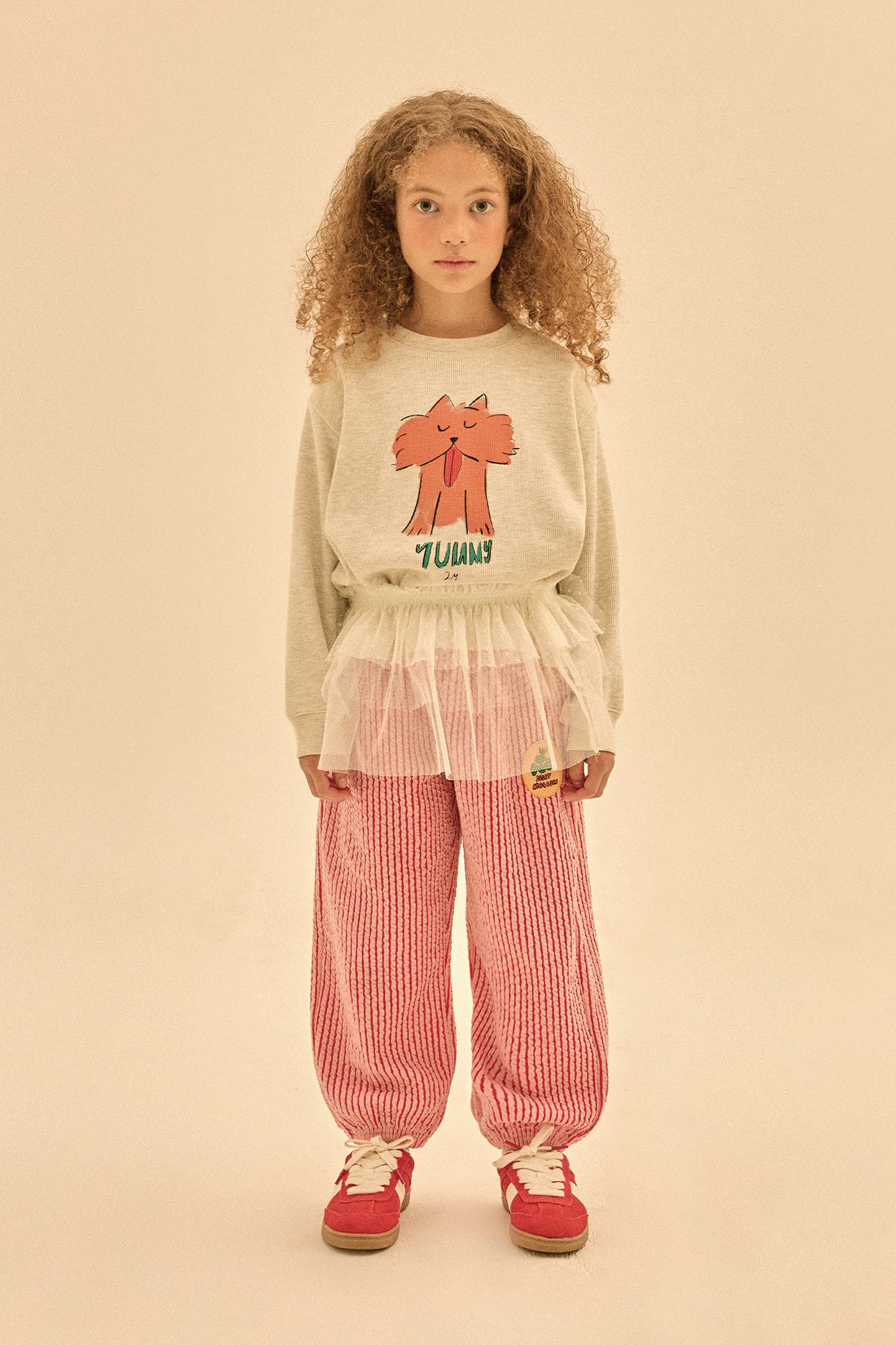 Broccoli Jacquard Aladdin Pants